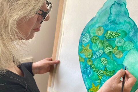 comprar acuarelas marinas online comprar acuarelas de mar online - nora pintando