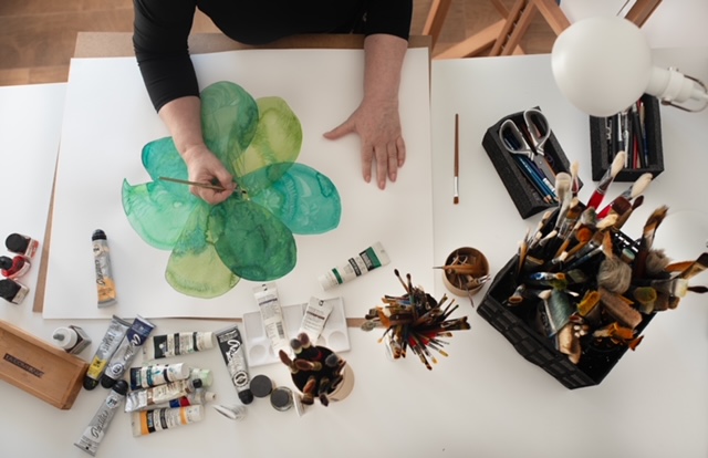 comprar obras de arte en acuarela online - mesa