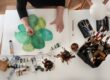 comprar obras de arte en acuarela online - mesa pinceles