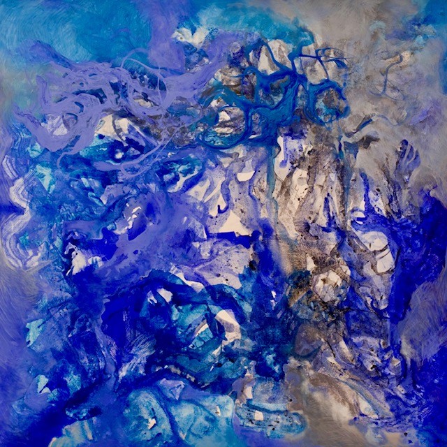 comprar obras de arte en acrilico online - azul