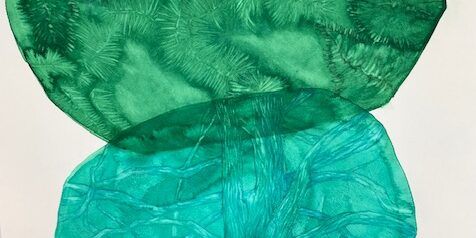 Bosque acuarela 2 comprar acuarelas de bosques online - verde y azul