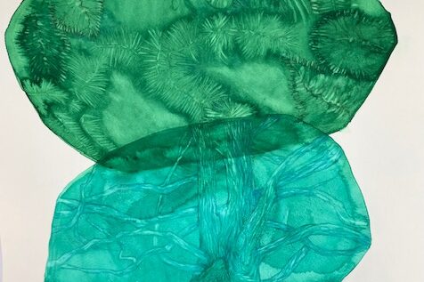 Bosque acuarela 2 comprar acuarelas de bosques online - verde y azul