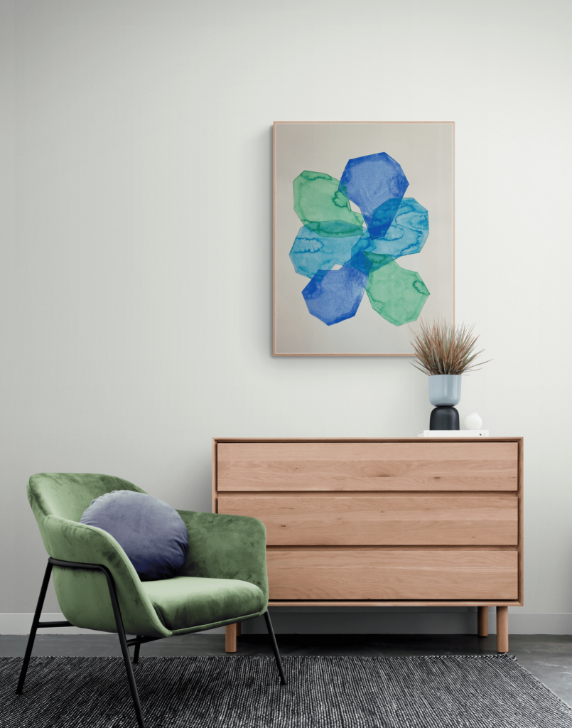 comprar obras de arte online - sillón verde