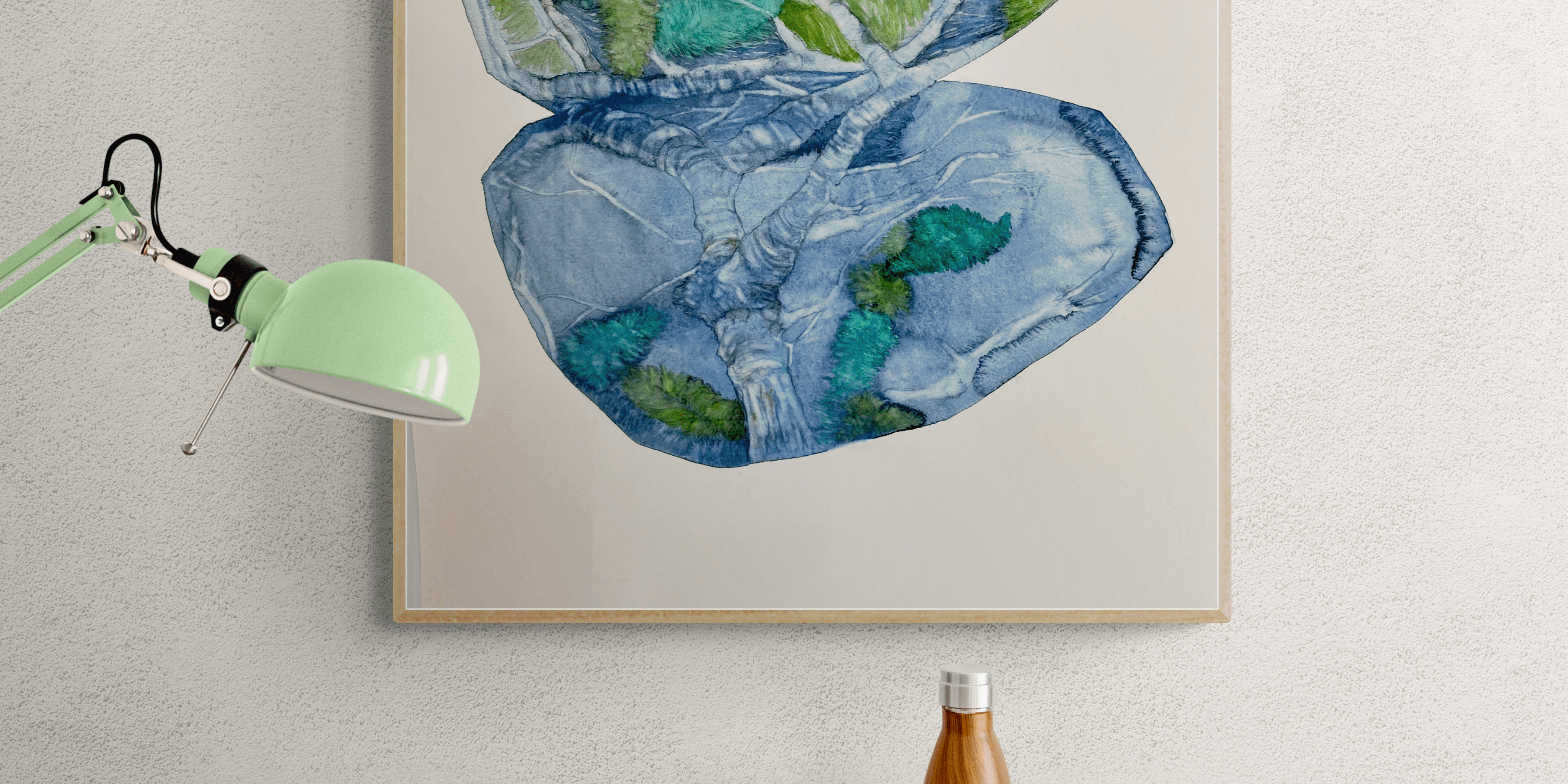 tienda online de acuarelas originales - lampara